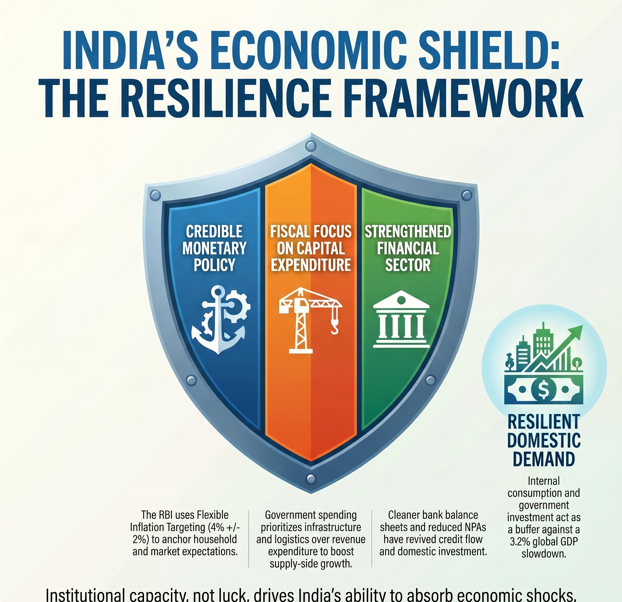 How does India&rsquo;s economy fight crisis